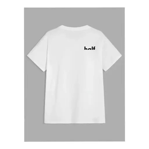 White t-shirt With simp logo